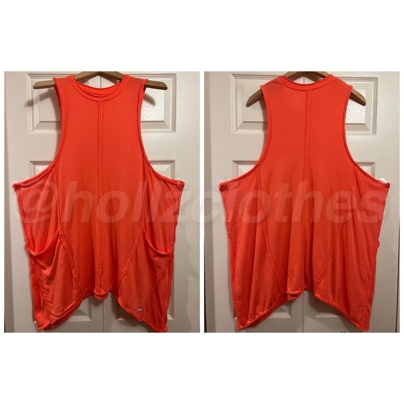 ❌SOLD❌ NWOT Free People Sleeveless Patch Pocket Dress Coral ❌SOLD❌ - Picture 8 of 12